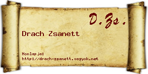 Drach Zsanett névjegykártya